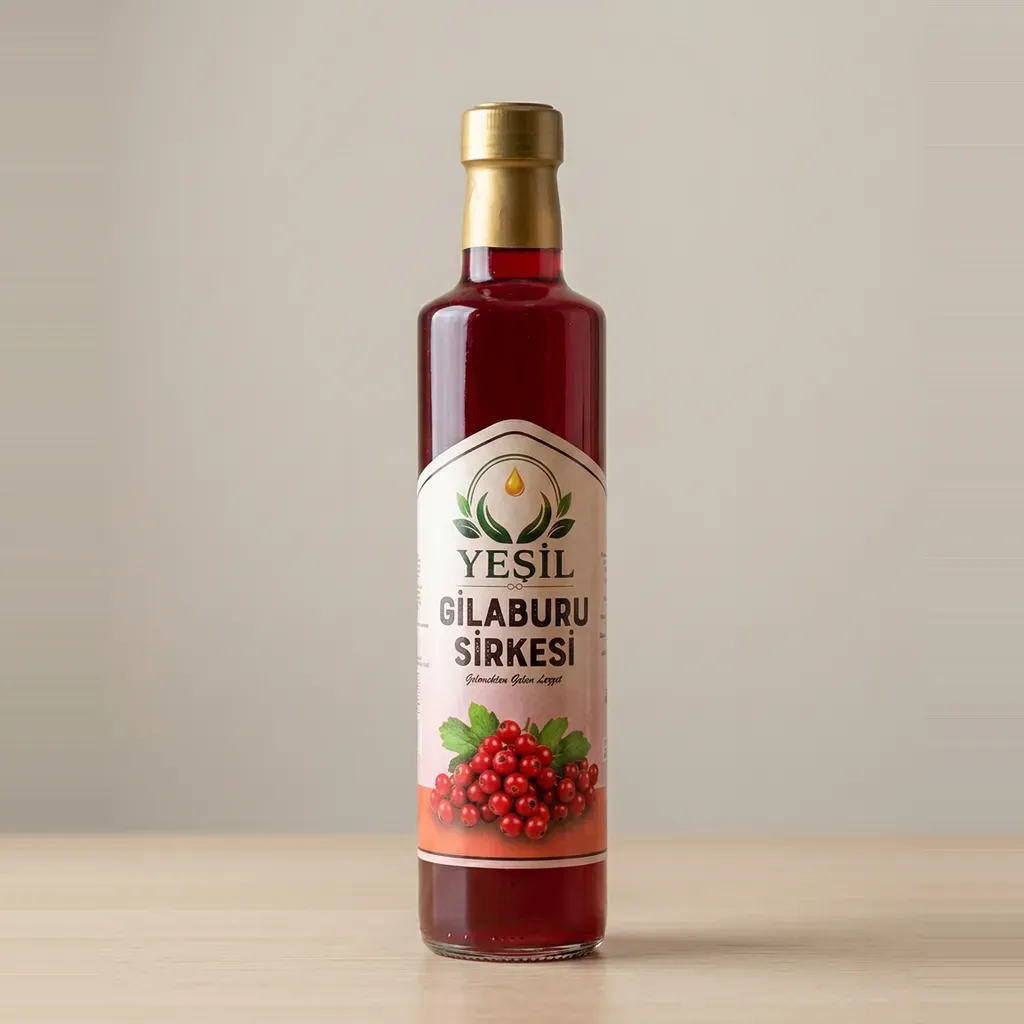 Gilaburu Sirkesi — 500 ml Dorica cam şişe