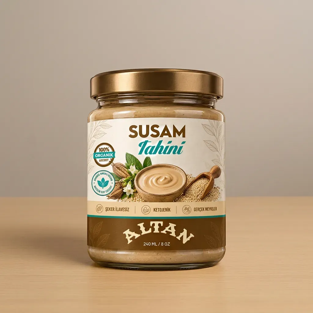 Çifte Kavrulmuş Tahin — 480 g cam kavanoz